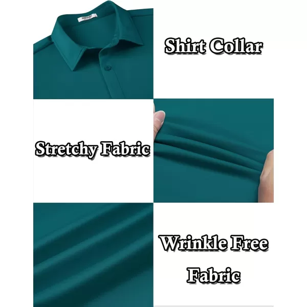 COOFANDY Men's Long Sleeve Wrinkle Free Shirts Button Down Casual Stretch Dress Shirt