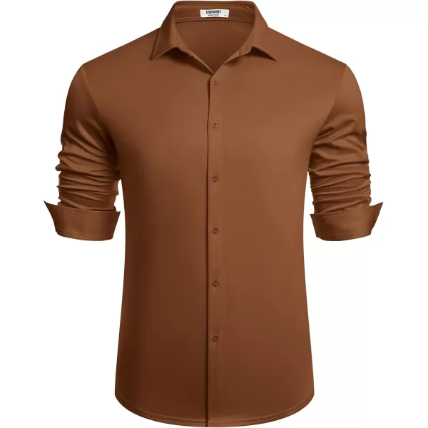 COOFANDY Men's Long Sleeve Wrinkle Free Shirts Button Down Casual Stretch Dress Shirt