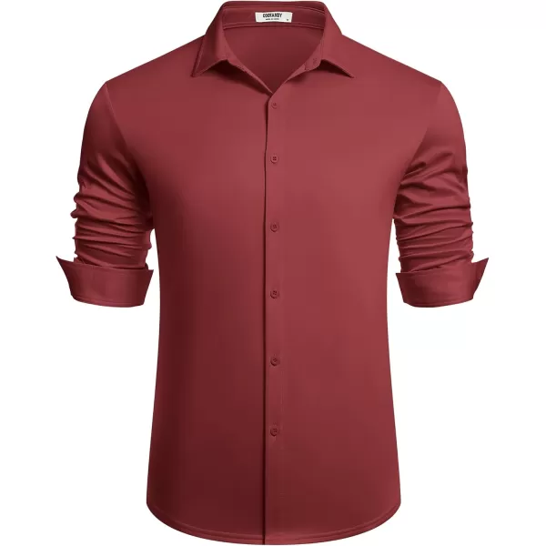 COOFANDY Men's Long Sleeve Wrinkle Free Shirts Button Down Casual Stretch Dress Shirt