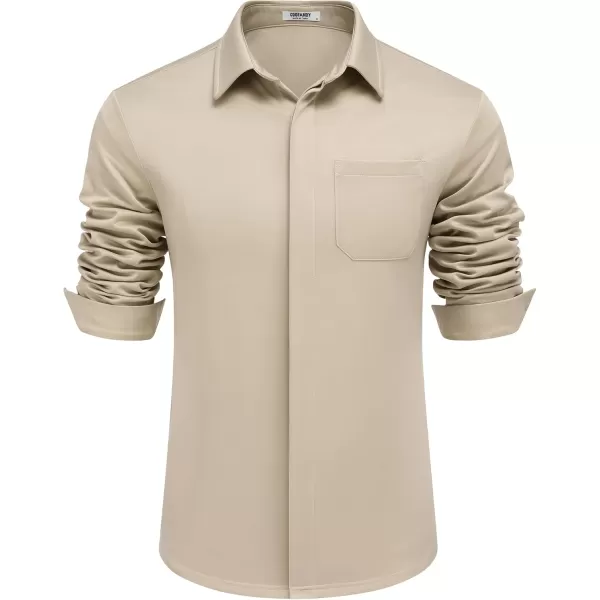 COOFANDY Men's Long Sleeve Wrinkle Free Shirts Casual Button Down Shirts Untucked Dress Shirt