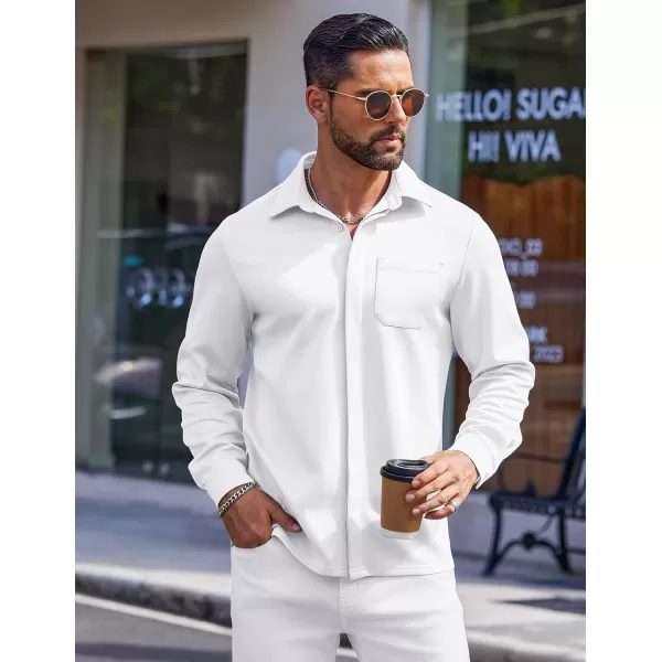 COOFANDY Men's Long Sleeve Wrinkle Free Shirts Casual Button Down Shirts Untucked Dress Shirt