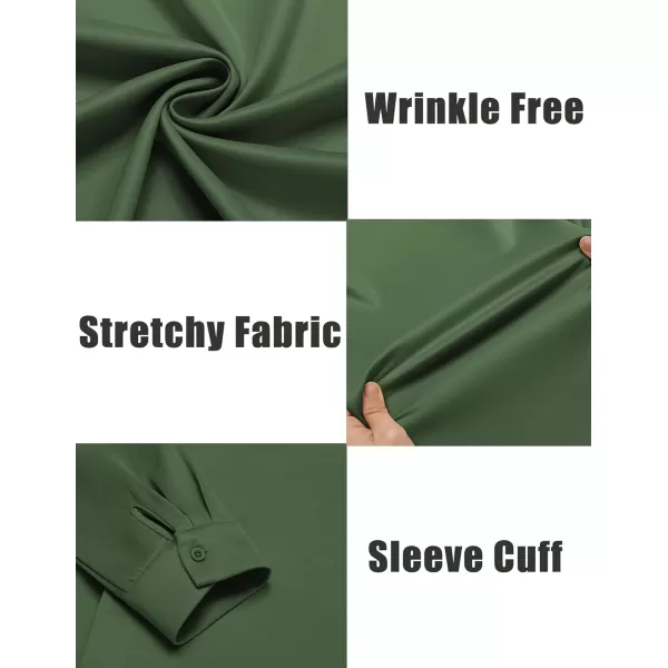 COOFANDY Men's Long Sleeve Wrinkle Free Shirts Casual Button Down Shirts Untucked Dress Shirt