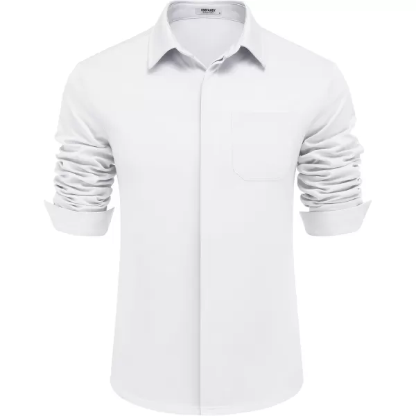 COOFANDY Men's Long Sleeve Wrinkle Free Shirts Casual Button Down Shirts Untucked Dress Shirt