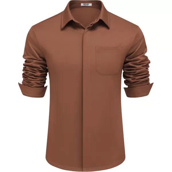 COOFANDY Men's Long Sleeve Wrinkle Free Shirts Casual Button Down Shirts Untucked Dress Shirt