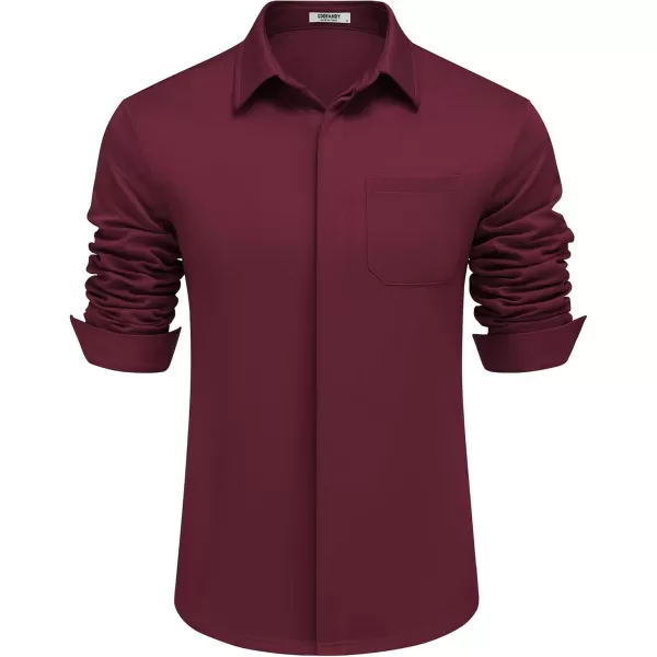 COOFANDY Men's Long Sleeve Wrinkle Free Shirts Casual Button Down Shirts Untucked Dress Shirt