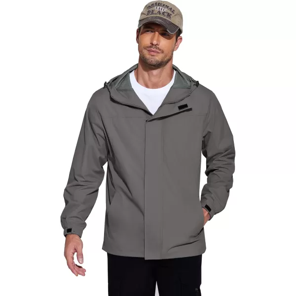 COOFANDY Men's Packable Rain Jackets Waterproof With Hood Lightweight Shell Raincoat Windbreaker For Cycling Golf Travel
