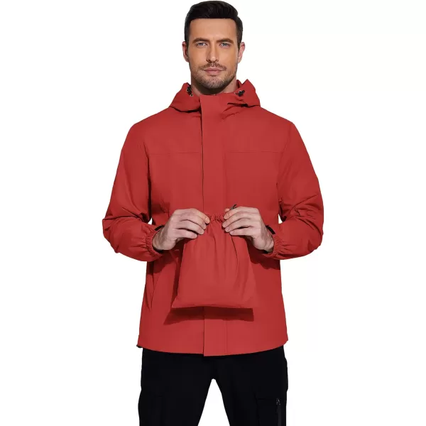 COOFANDY Men's Packable Rain Jackets Waterproof With Hood Lightweight Shell Raincoat Windbreaker For Cycling Golf Travel