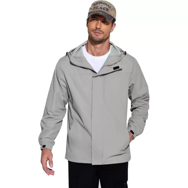 COOFANDY Men's Packable Rain Jackets Waterproof With Hood Lightweight Shell Raincoat Windbreaker For Cycling Golf Travel