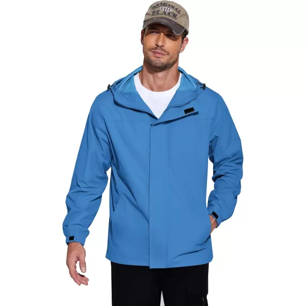 COOFANDY Men's Packable Rain Jackets Waterproof With Hood Lightweight Shell Raincoat Windbreaker For Cycling Golf Travel