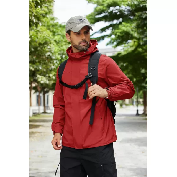 COOFANDY Men's Packable Rain Jackets Waterproof With Hood Lightweight Shell Raincoat Windbreaker For Cycling Golf Travel