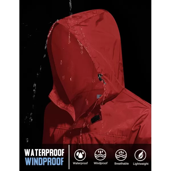 COOFANDY Men's Packable Rain Jackets Waterproof With Hood Lightweight Shell Raincoat Windbreaker For Cycling Golf Travel