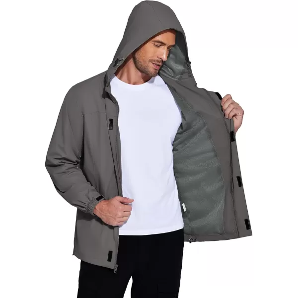 COOFANDY Men's Packable Rain Jackets Waterproof With Hood Lightweight Shell Raincoat Windbreaker For Cycling Golf Travel