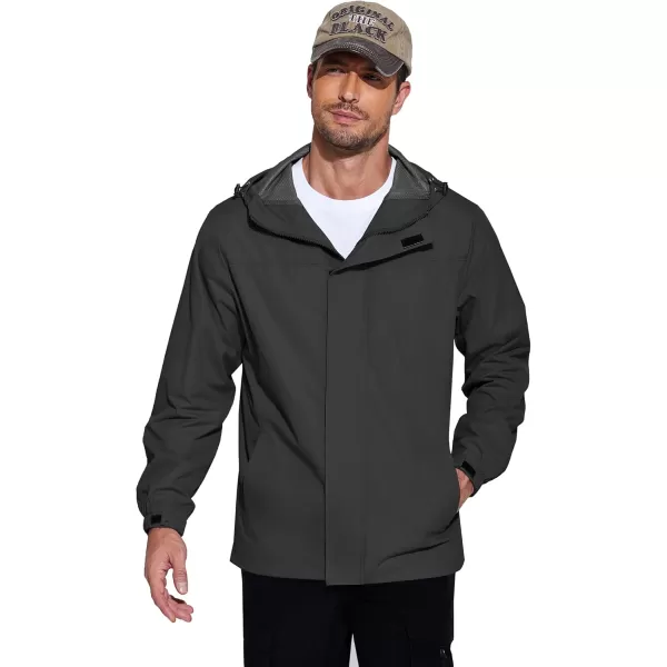 COOFANDY Men's Packable Rain Jackets Waterproof With Hood Lightweight Shell Raincoat Windbreaker For Cycling Golf Travel