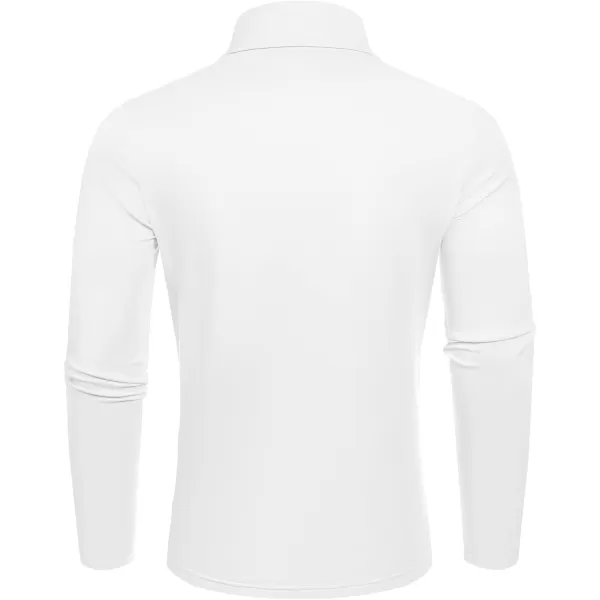 COOFANDY Men's Slim Fit Basic Turtleneck T-Shirt Long Sleeve Solid T Shirts Casual Knit Pullover Thermal Tops
