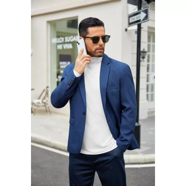 COOFANDY Men's Slim Fit Basic Turtleneck T-Shirt Long Sleeve Solid T Shirts Casual Knit Pullover Thermal Tops