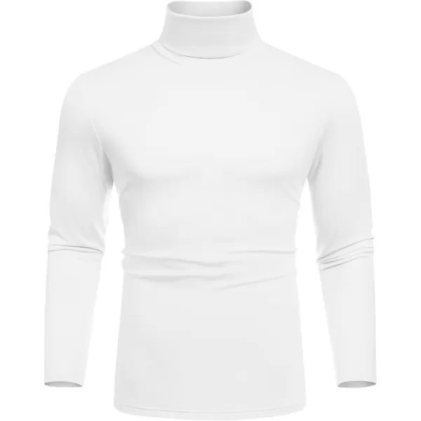 COOFANDY Men's Slim Fit Basic Turtleneck T-Shirt Long Sleeve Solid T Shirts Casual Knit Pullover Thermal Tops