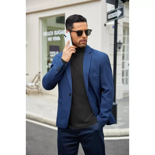 COOFANDY Men's Slim Fit Basic Turtleneck T-Shirt Long Sleeve Solid T Shirts Casual Knit Pullover Thermal Tops