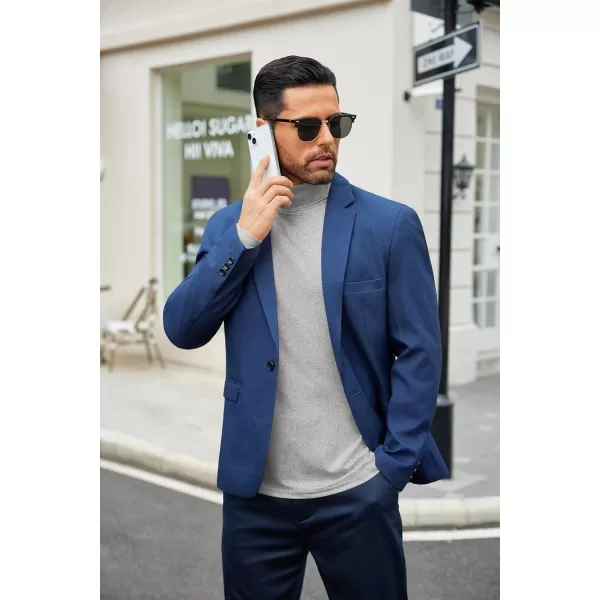 COOFANDY Men's Slim Fit Basic Turtleneck T-Shirt Long Sleeve Solid T Shirts Casual Knit Pullover Thermal Tops