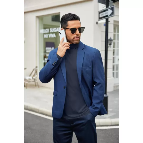 COOFANDY Men's Slim Fit Basic Turtleneck T-Shirt Long Sleeve Solid T Shirts Casual Knit Pullover Thermal Tops)