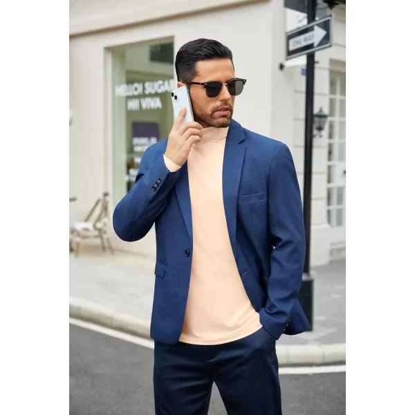 COOFANDY Men's Slim Fit Basic Turtleneck T-Shirt Long Sleeve Solid T Shirts Casual Knit Pullover Thermal Tops