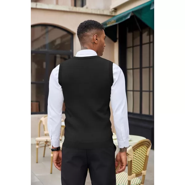 COOFANDY Men's Sweater Vest Sleeveless V Neck Knitted Slim Fit Casual Lightweight Pullover Sweater