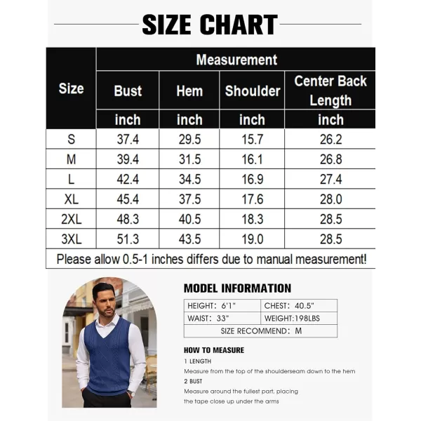COOFANDY Men's Sweater Vest Sleeveless V Neck Knitted Slim Fit Casual Lightweight Pullover Sweater