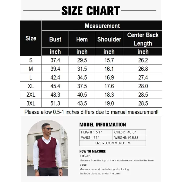 COOFANDY Men's Sweater Vest Sleeveless V Neck Knitted Slim Fit Casual Lightweight Pullover Sweater