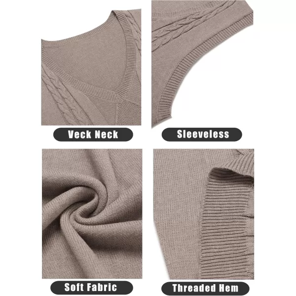 COOFANDY Men's Sweater Vest Sleeveless V Neck Knitted Slim Fit Casual Lightweight Pullover Sweater