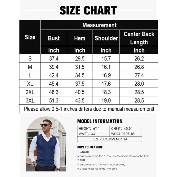 COOFANDY Men's Sweater Vest Sleeveless V Neck Knitted Slim Fit Casual Lightweight Pullover Sweater