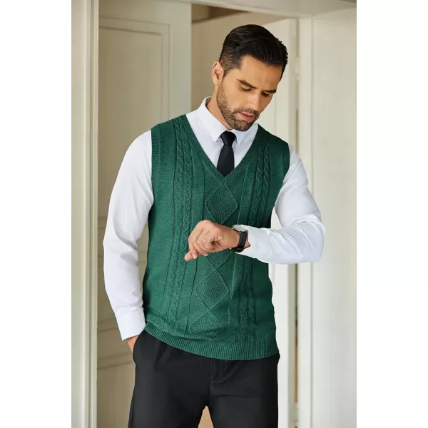 COOFANDY Men's Sweater Vest Sleeveless V Neck Knitted Slim Fit Casual Lightweight Pullover Sweater