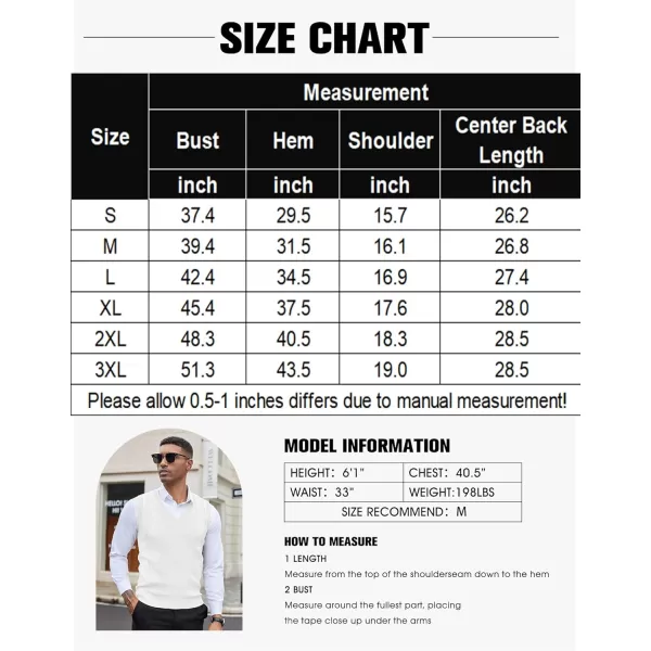 COOFANDY Men's Sweater Vest Sleeveless V Neck Knitted Slim Fit Casual Lightweight Pullover Sweater