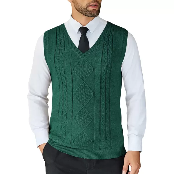 COOFANDY Men's Sweater Vest Sleeveless V Neck Knitted Slim Fit Casual Lightweight Pullover Sweater
