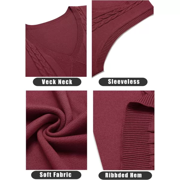 COOFANDY Men's Sweater Vest Sleeveless V Neck Knitted Slim Fit Casual Lightweight Pullover Sweater
