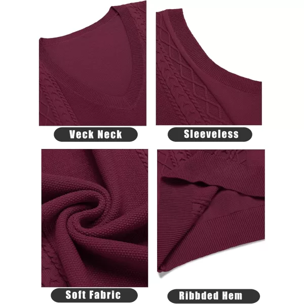 COOFANDY Men's Sweater Vest Sleeveless V Neck Knitted Slim Fit Casual Lightweight Pullover Sweater