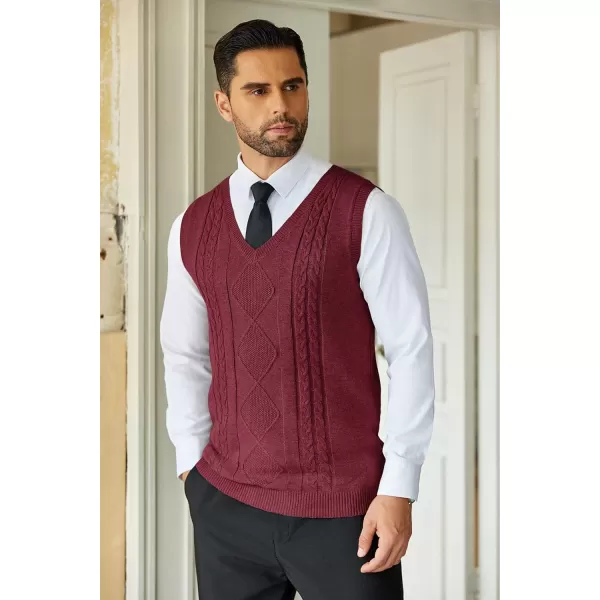 COOFANDY Men's Sweater Vest Sleeveless V Neck Knitted Slim Fit Casual Lightweight Pullover Sweater