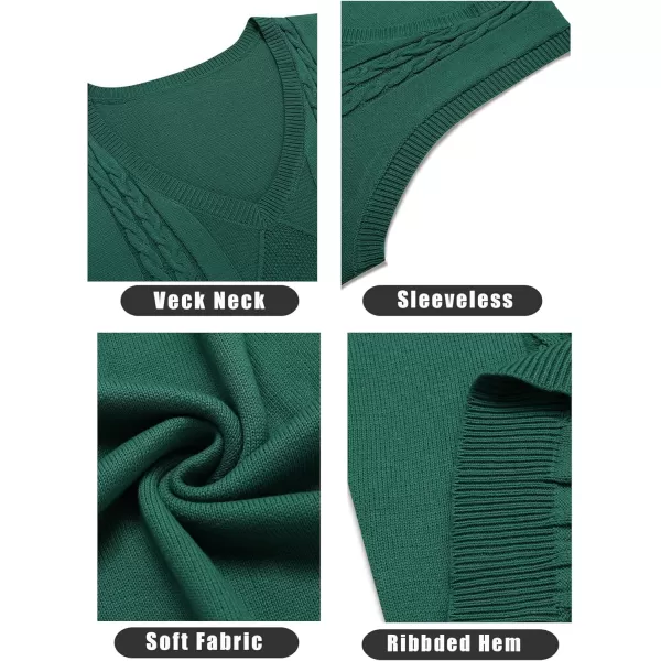 COOFANDY Men's Sweater Vest Sleeveless V Neck Knitted Slim Fit Casual Lightweight Pullover Sweater