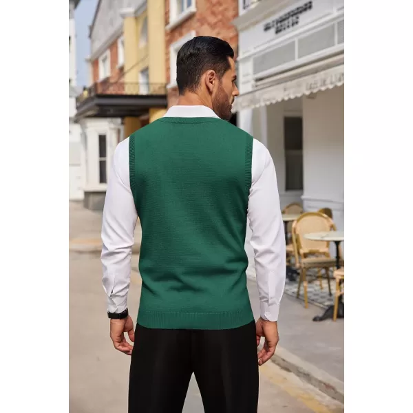 COOFANDY Men's Sweater Vest Sleeveless V Neck Knitted Slim Fit Casual Lightweight Pullover Sweater