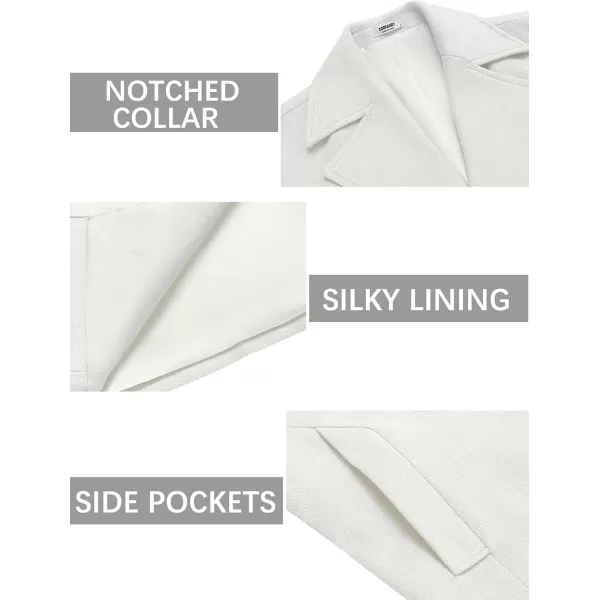 COOFANDY Mens Trench Coat Notched Collar Single Breasted Peacoat Winter Overcoat With Pockets