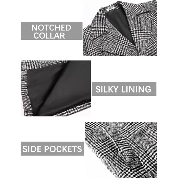 COOFANDY Mens Trench Coat Notched Collar Single Breasted Peacoat Winter Overcoat With Pockets