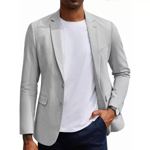 COOFANDY Men's Blazer Casual Slim Fit Herringbone Sport Coats Two Buttons Heavyweight Cotton Suit Jacket