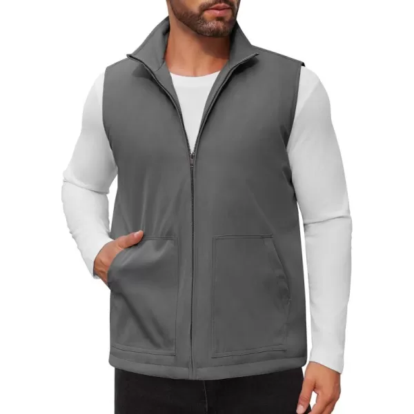 COOFANDY Men's Casual Outerwear Vest Lightweight Zip Up Sleeveless Jacket Outdoor Work Hiking Travel Golf Vest with Pockets