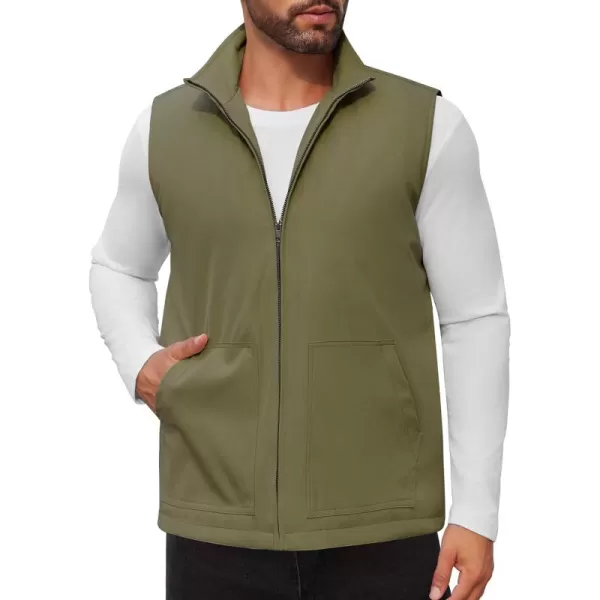 COOFANDY Men's Casual Outerwear Vest Lightweight Zip Up Sleeveless Jacket Outdoor Work Hiking Travel Golf Vest with Pockets