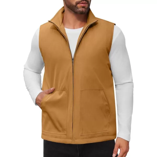 COOFANDY Men's Casual Outerwear Vest Lightweight Zip Up Sleeveless Jacket Outdoor Work Hiking Travel Golf Vest with Pockets