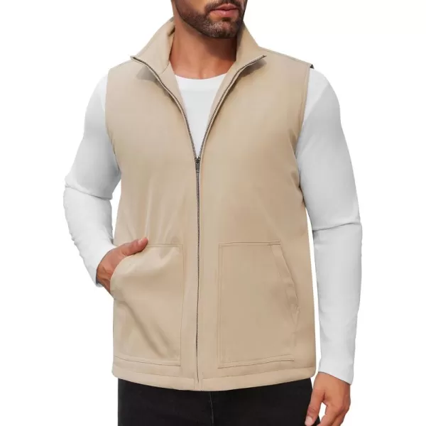 COOFANDY Men's Casual Outerwear Vest Lightweight Zip Up Sleeveless Jacket Outdoor Work Hiking Travel Golf Vest with Pockets