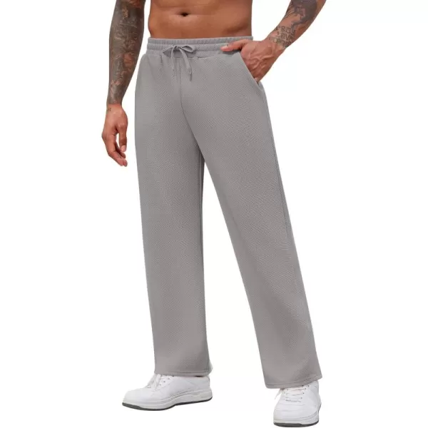 COOFANDY Men's Casual Sweatpants Elastic Waist Drawstring Lounge Pants Straight Leg Trousers with Pockets