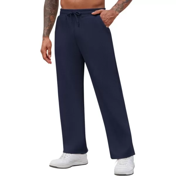 COOFANDY Men's Casual Sweatpants Elastic Waist Drawstring Lounge Pants Straight Leg Trousers with Pockets