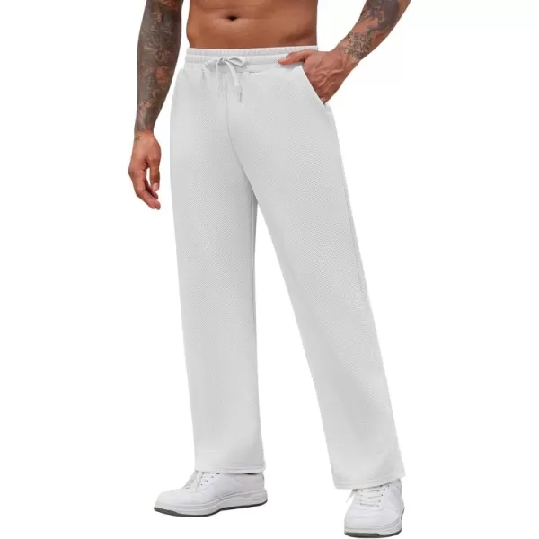 COOFANDY Men's Casual Sweatpants Elastic Waist Drawstring Lounge Pants Straight Leg Trousers with Pockets