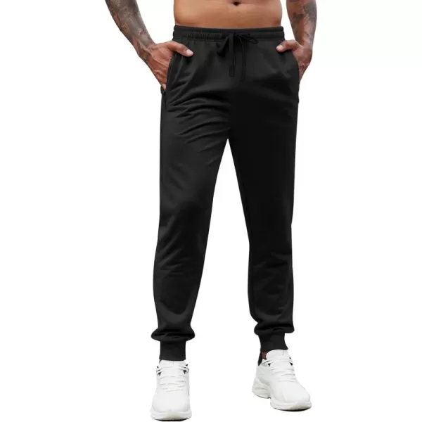 COOFANDY Men's Joggers Drawstring Jogger Sweatpants with Zipper Pockets Lightweight Slim Fit Athletic Track Pants