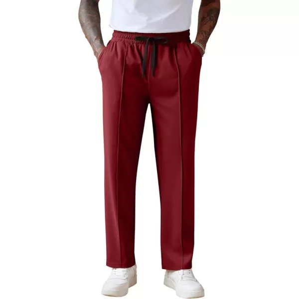 COOFANDY Men's Knit Sweatpants Lightweight Open Bottom Casual Pants Drawstring Jogger Yoga Pants with Pockets
