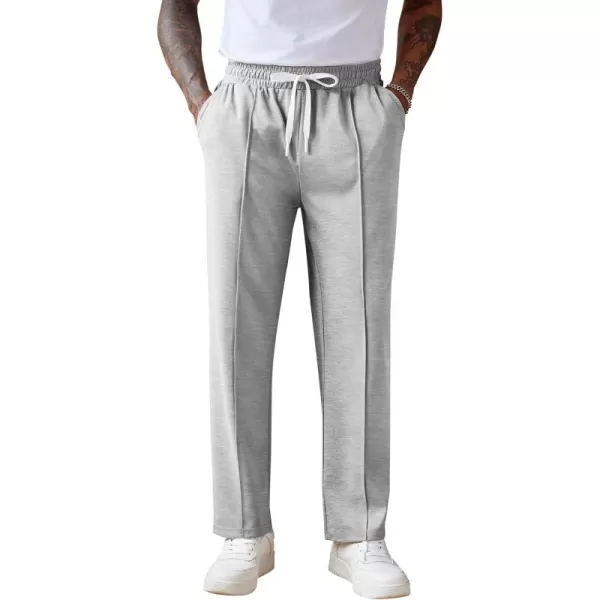 COOFANDY Men's Knit Sweatpants Lightweight Open Bottom Casual Pants Drawstring Jogger Yoga Pants with Pockets